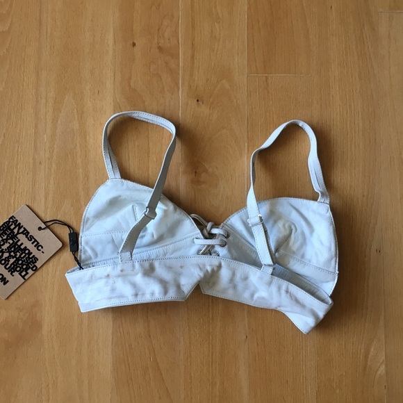 NWT One Teaspoon Leather Off-White Bodice - Picture 3 of 5